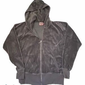 Vintage Juicy Couture Full Zip Velour Hoodie Sz Lg